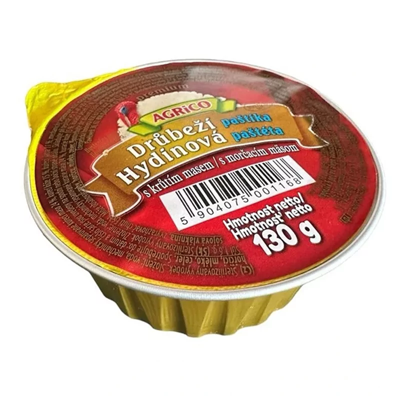Agrico hydinová paštéta s morčacím mäsom 130g