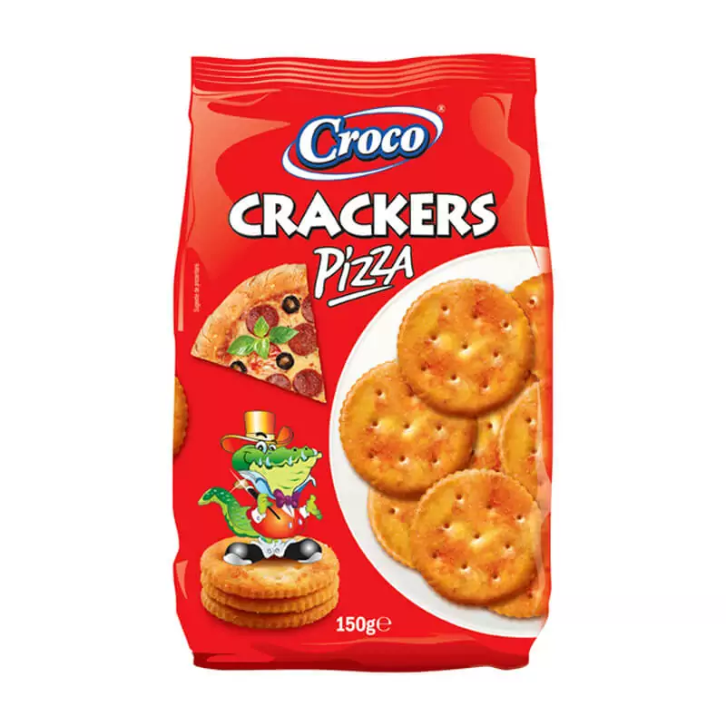 CROCO krekry s pizzovou príchuťou 400g