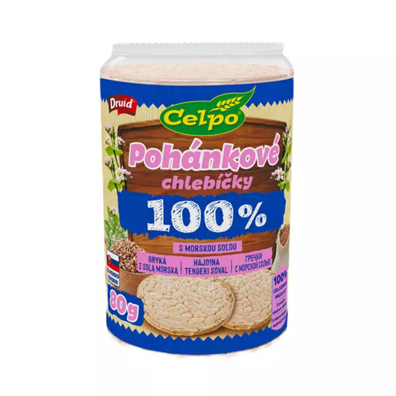 Celpo pohánkové chlebíčky s morskou soľou 80g