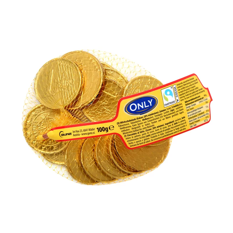 Only Čokoládové euromince 100g cca. 12ks v sieťke