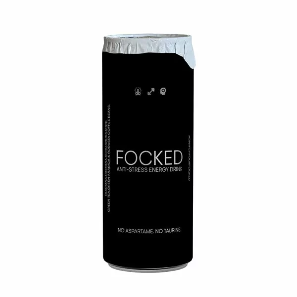 FOCKED Anti-stress energeticky napoj 250ml imprex taurine aspartame yerba
