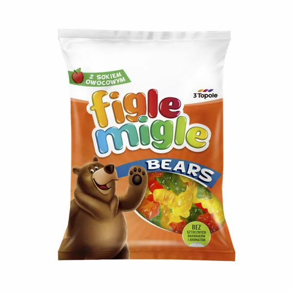 Figle Migle gumene cukriky medvedik 80g imprex