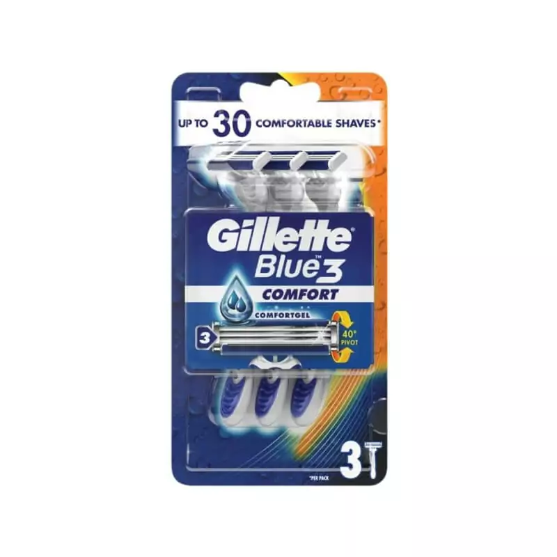 Gillette Blue3 Comfort holiaci strojček 3ks