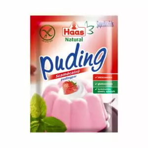 Haas puding s jahodovou prichutou 40g bez laktozy bez lepku imprex