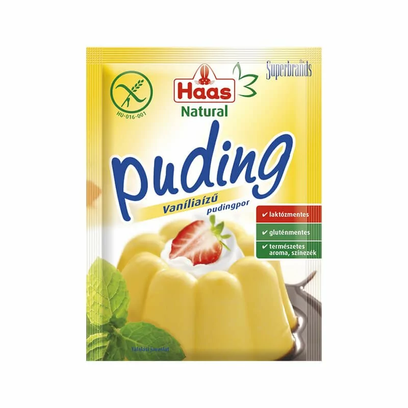 Haas Puding vanilkový 40g