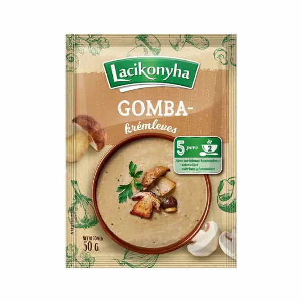 Lacikonyha hubova kremova polievka 50g instantna imprex
