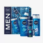 Nivea for men strong power darcekove balenie imprex gift set sprchovy gel sampon deodorant labello