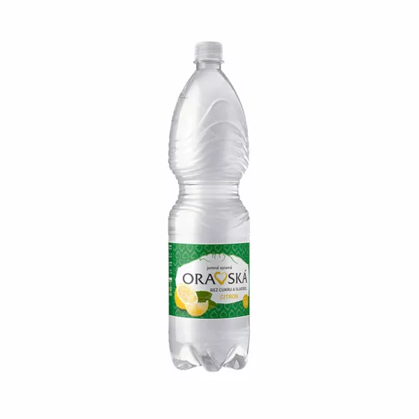 Oravská jemne perliva voda bez cukru a sladidiel s prichutou citronu 1,5l imprex leto voda smed napoj