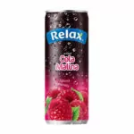 Relax - cola - malina - plech- sýtená limonáda