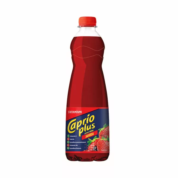 Sirup Caprio plus s vitaminmi s prichutou jahoda 0,7l imprex leto voda napoj