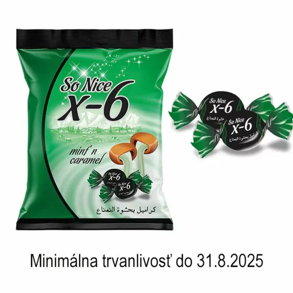 So Nice X-6 karamelové cukríky s mätou 250g