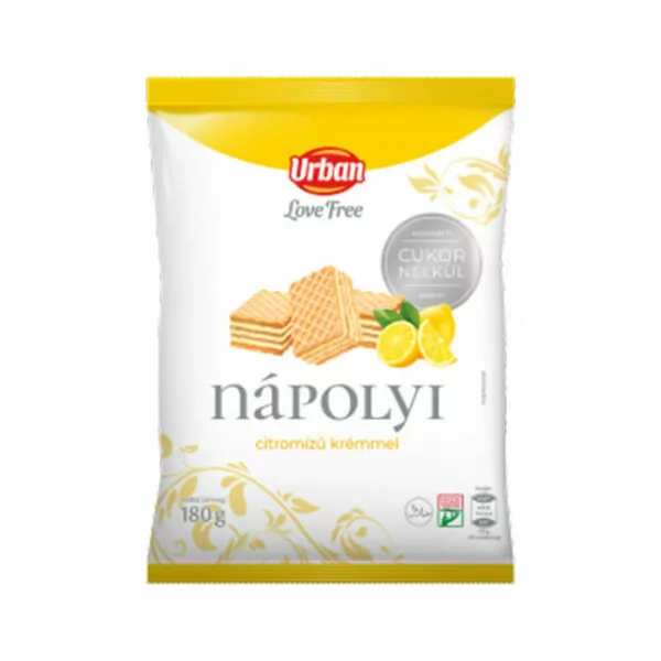 Urban Love free citronove napolitanky 180g ostya napolyi no added sugar