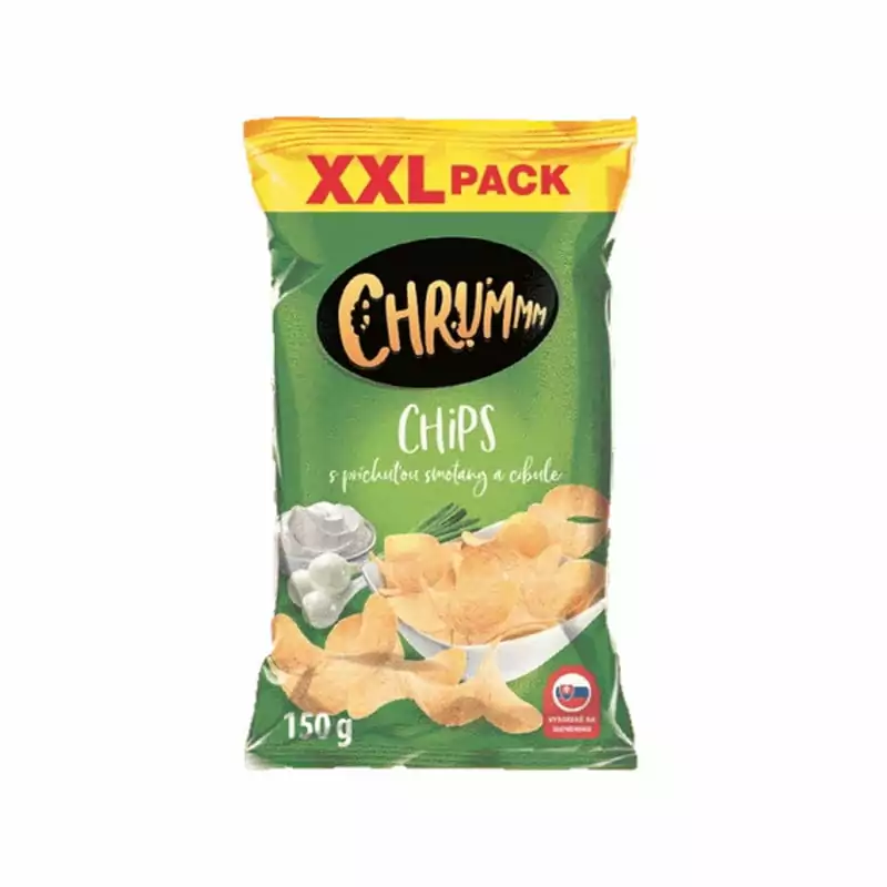 Chrummm chips Smotana-cibuľa 150g