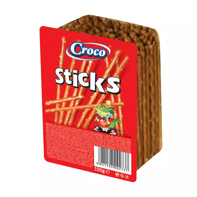 CROCO tyčinky slané v blistri 100g